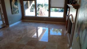 Travertine Floor After